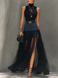 The Denim And Mesh Set