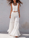 Bohemian Corset Tiered Pants Set