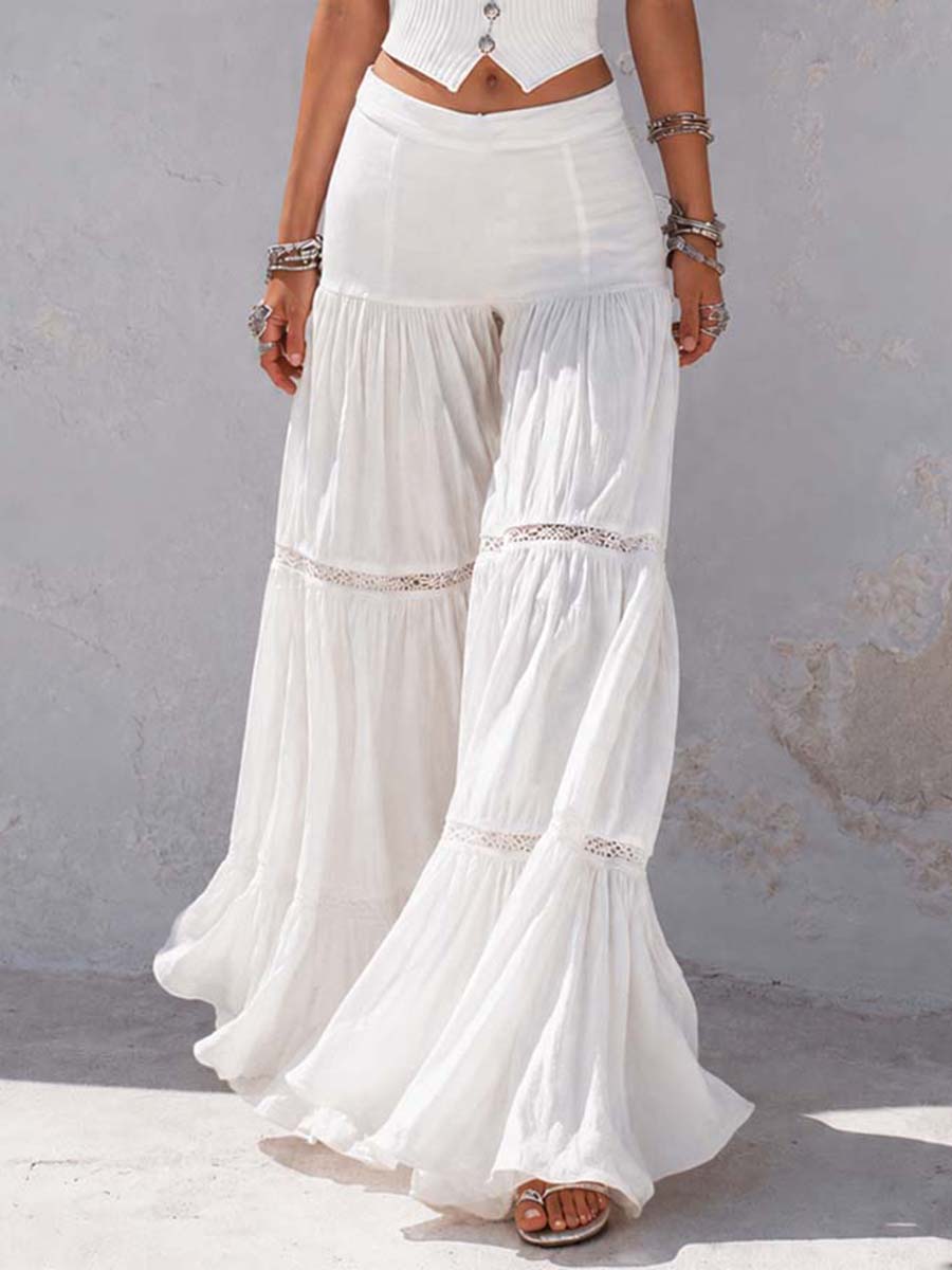 Bohemian Corset Tiered Pants Set