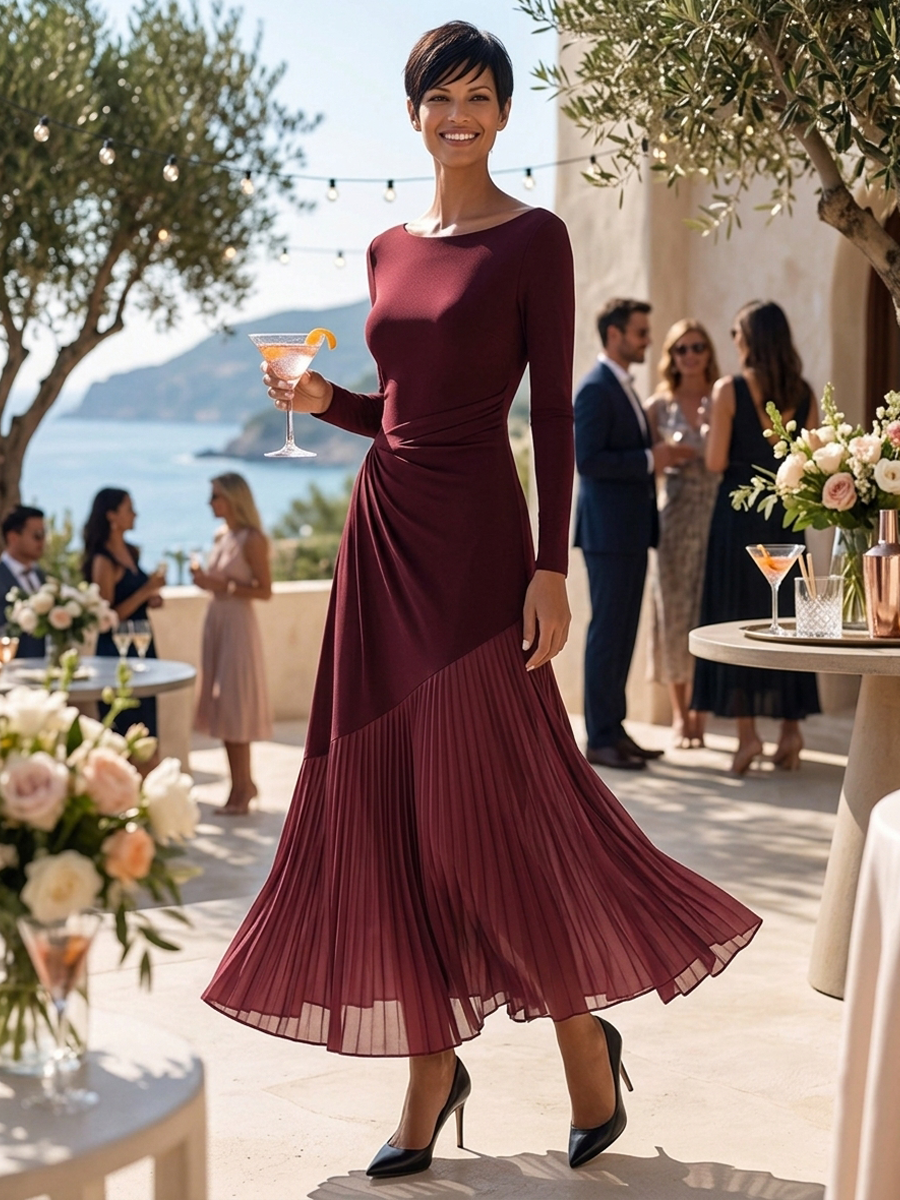 Twist Waist Off-Shoulder Maxi Dress