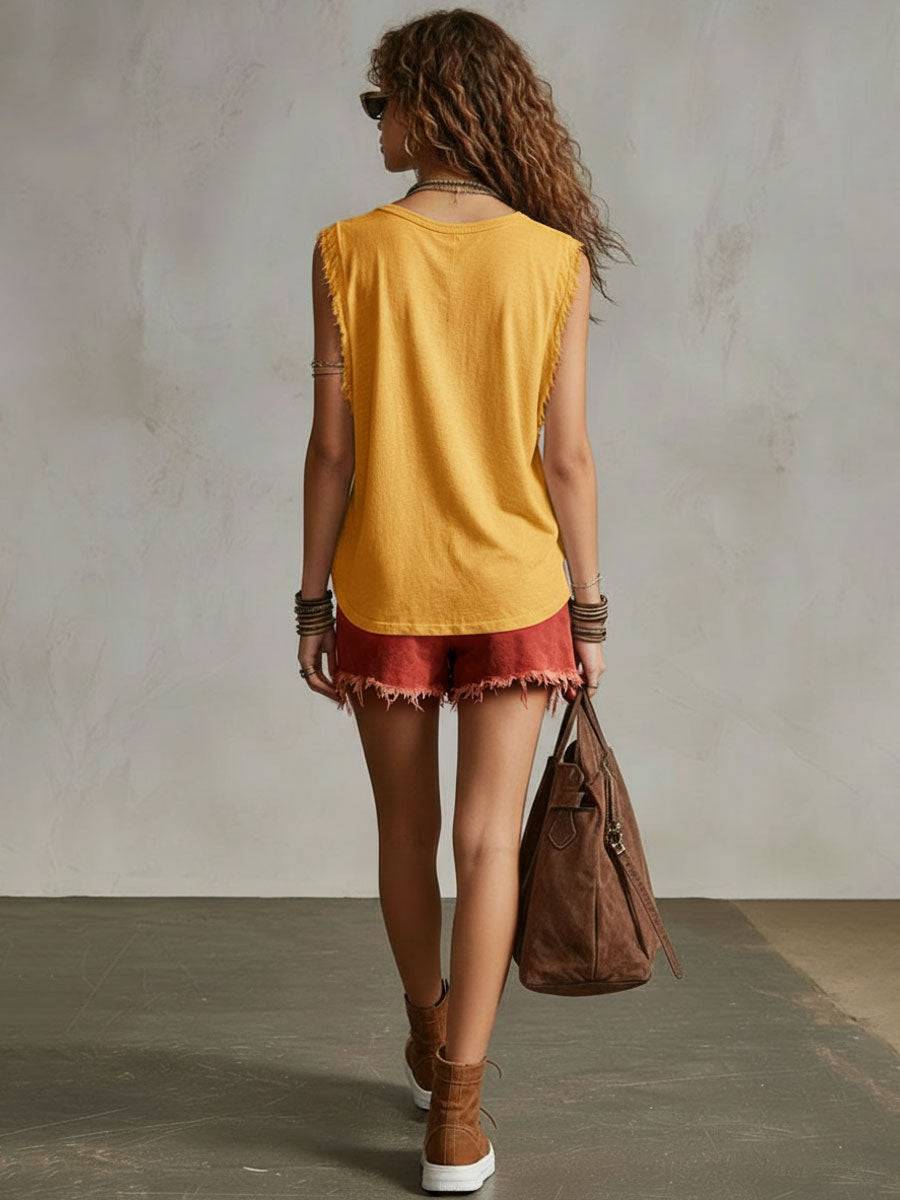 Western Frayed Mini Bottoms