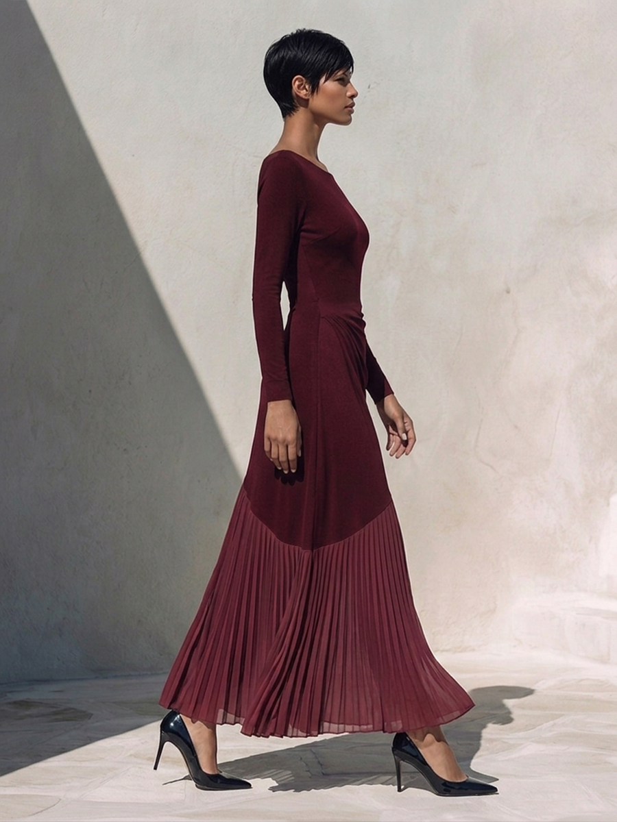 Twist Waist Off-Shoulder Maxi Dress