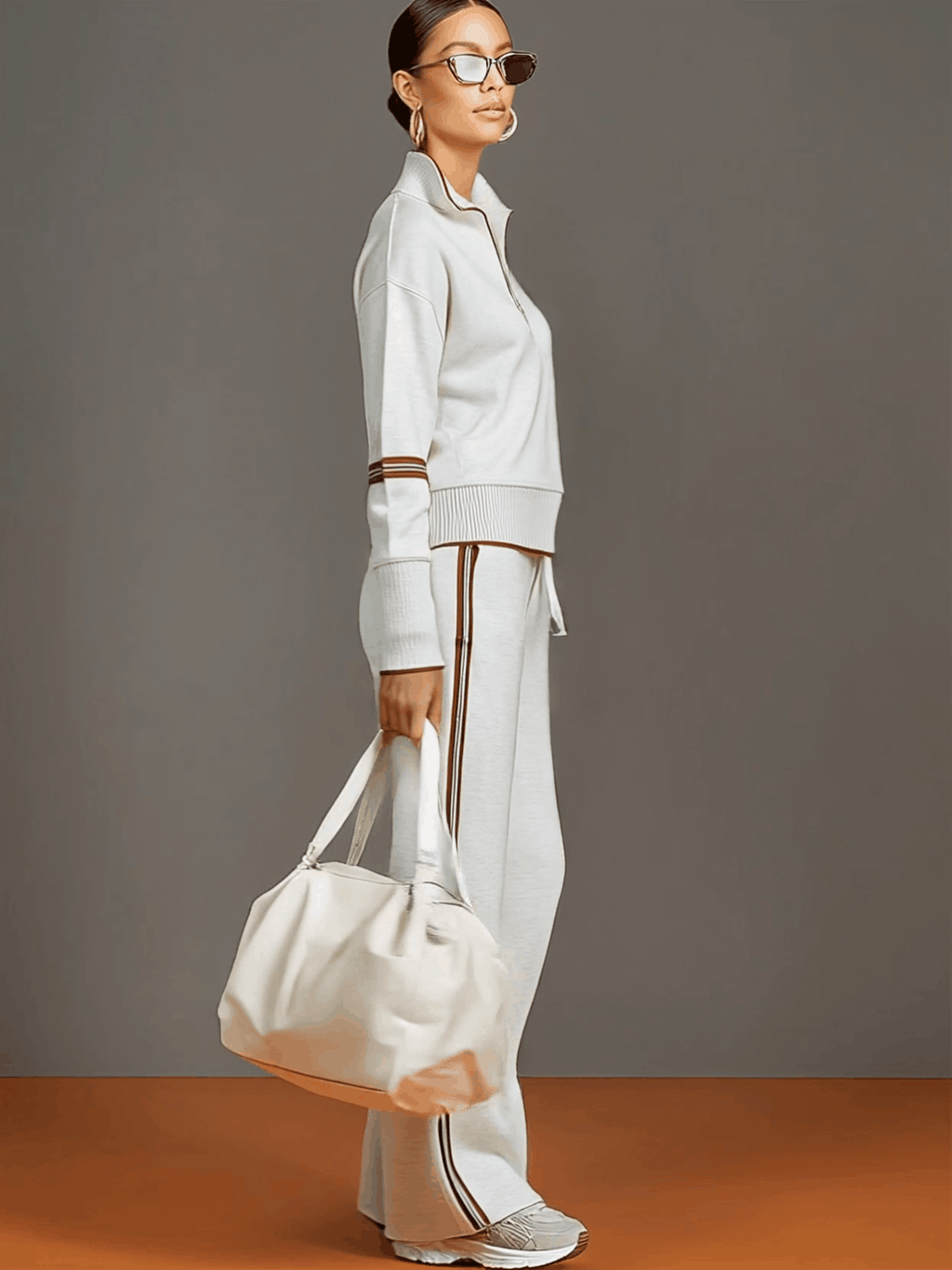 Retro Webbing Wide-Leg Set