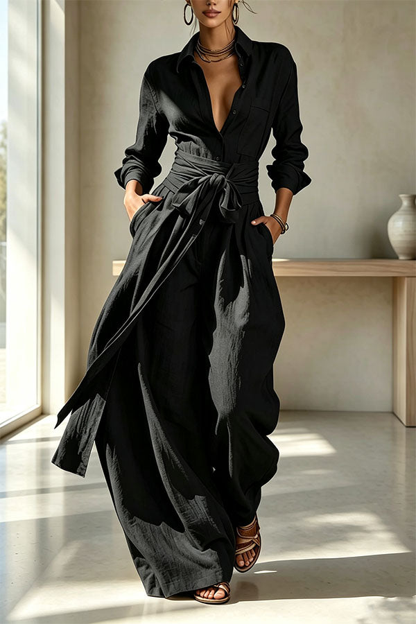 Signature Tie-Waist Utility set